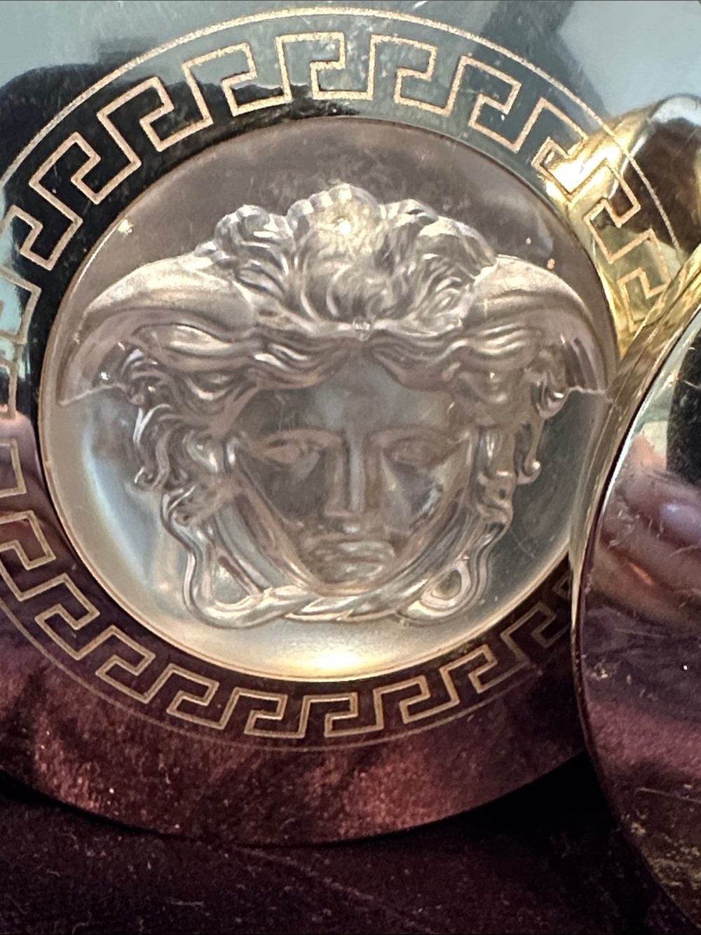 Versace Silver Medusa Center Mirror Compacts - Trio - Picture 2 of 5